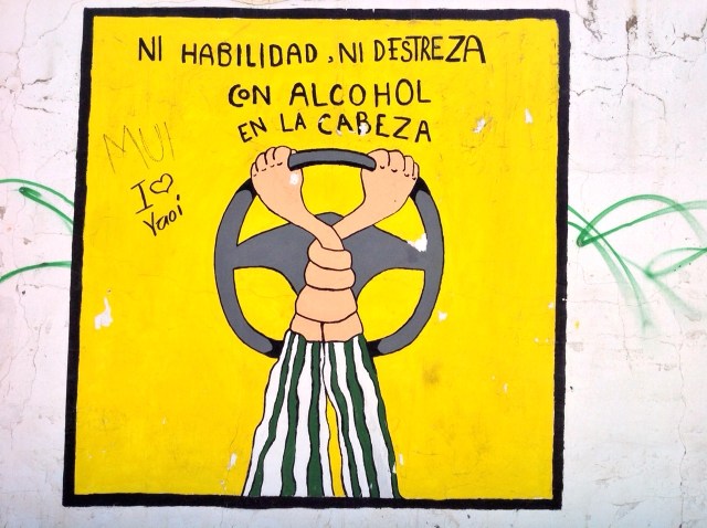 No ability, no dexterity, with alcohol in your head. 